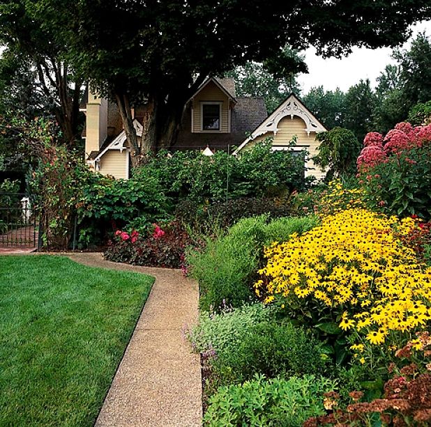 A classic garden with a nice layout